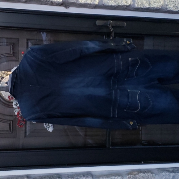 Women's denim jumpsuit - Picture 3 of 5